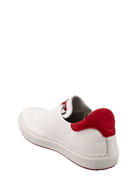 Sneakers In Pelle Bianca Con Spoiler Rosso ANDREA VENTURA | PF-GIANNUTRICERVO BIANCO 9000+CACH. REBEL